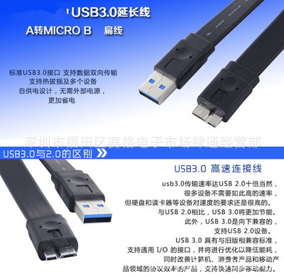 USB 3.0 扁平數(shù)據(jù)線評(píng)測(cè) 緊湊設(shè)計(jì)，高速傳輸，賽格肆通經(jīng)營部之選